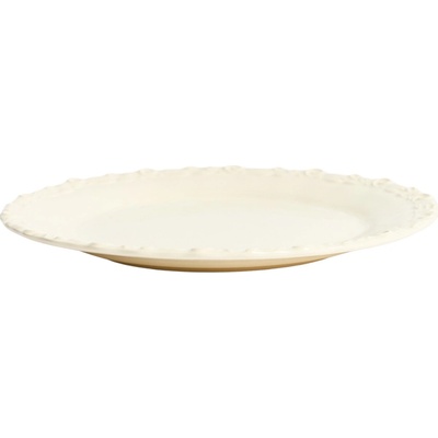 Kave Home Béžový keramický talíř Varla 28 cm
