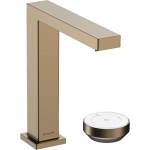 Hansgrohe Tecturis E - Смесител за умивалник със сифон, монтаж с 2 отвора, CoolStart, EcoSmart+, матиран бронз 73053140 (73053140)