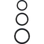 Pipedream Fantasy C-Ringz Silicone 3-Ring Stamina Set Black