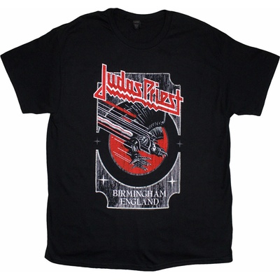 Judas Priest tričko Silver and Red Vengeance čierne