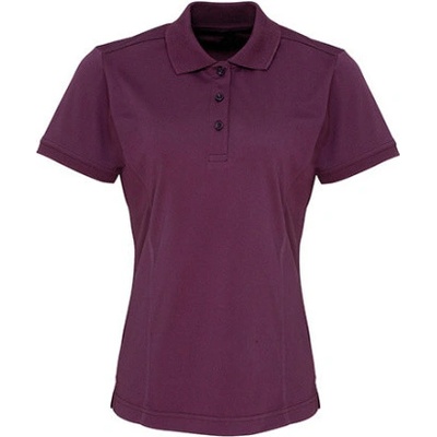 Premier Workwear Dámske polo tričko PR616 Aubergine