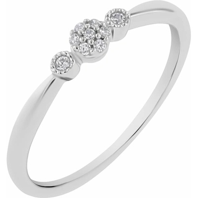 Eppi Minimalistický prsteň s lab grown diamantmi Griff R44922