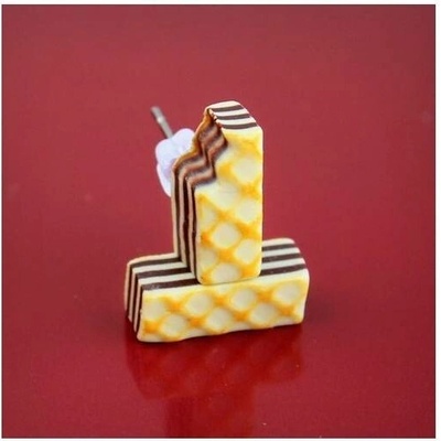 CircusMind sladké náušnice pecky Fimo mini sušenky S3003