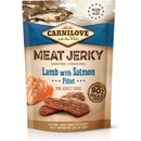 Maškrty pre psov CARNILOVE Jerky Snack Lamb with Salmon Fillet 100 g