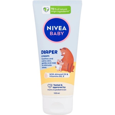 Nivea Baby Diaper Cream от Nivea за Деца За обрив от пелени 100мл