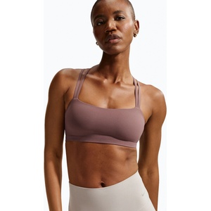 Nike Спортен сутиен Nike Zenvy Strappy Light-Support tattoo/white
