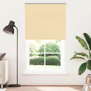 vidaXL Ролетна щора, затъмняваща, бежова, 135x230 см, ширина на плата 131, 6 см, полиестер (4010823)