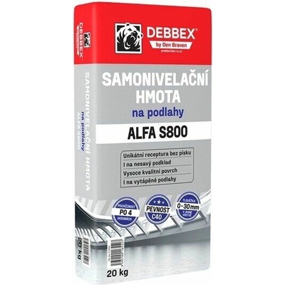 Den Braven DEBBEX Samonivelačná hmota ALFA S800 0 – 30 mm 571094Q 20 kg