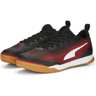 PUMA Мъжки футболни обувки Puma Ibero III Indoor Football Trainers Mens - Black/Red/Gum