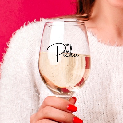 Ahome Sklenice na víno Víno Pička 450 ml