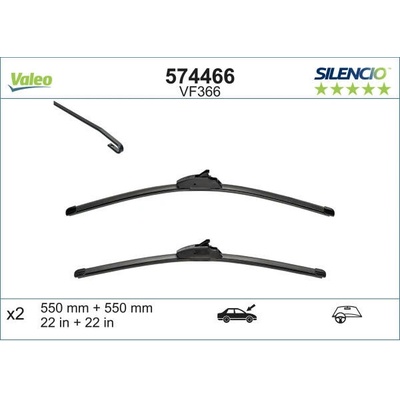 Valeo Silencio X-TRM 550+550 mm ST VM366