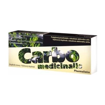 PharmaSwiss Carbo medicinalis 20 tabliet