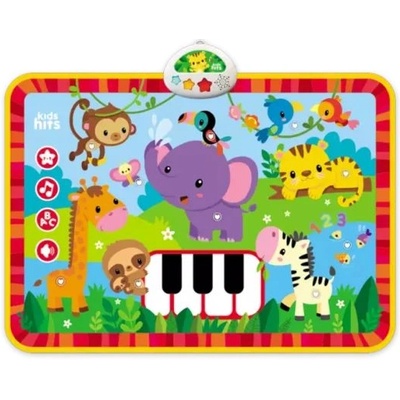 KIDS HITS Детски хитове: многофункционално игрално килимче - музикална зоологическа градина - 70 x 50 см (KH04/003)