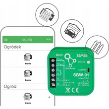 ! ZAMEL Wi-Fi 1-kanálový obojsmerný ovládač brán SBW-01