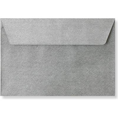 Barevná obálka C6 stříbrná texture