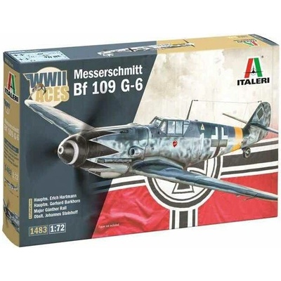 ITALERI Model Kit letadlo 1483 Bf 109 G 2/G 6 Aces CF_33 1483 1:72