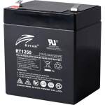 Ritar Power Акумулаторна батерия Ritar Power RT1250, 12V, 5Ah, AGM, T2 конектори (RT1250)