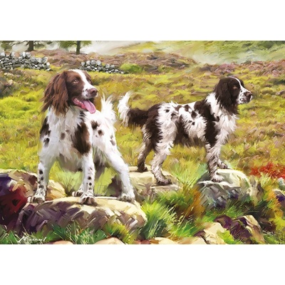 Otter House Spaniel on Moor 1000 dielov