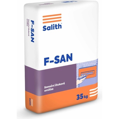 Omítka sanační štuková Vápenka Vitošov Salith F-SAN – 35 kg