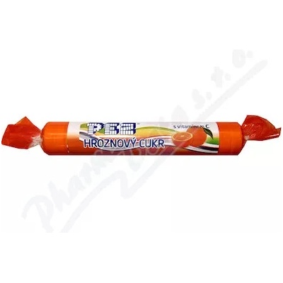 PEZ Hroznový cukor pomaranč s vitamínom C 39g