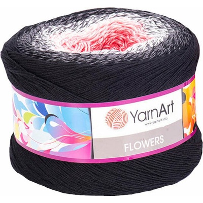 YARNART Flowers 260 Grey Pink Плетива прежда (Flowers 260)