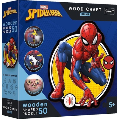 Trefl 120204 Wood Craft Junior 50 Spiderman