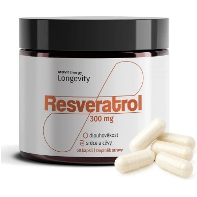 MOVit Longevity Resveratrol 60 kapsúl