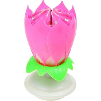 Godan Играеща свещ Lotus pink