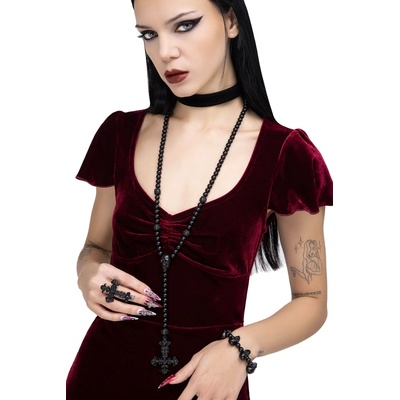 KILLSTAR чокър (броеница) KILLSTAR - Skullcraft Rosary - черен - KSRA012340