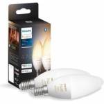 Philips White Ambiance E14 LED lamp double pack, dimmable, all shades of white, controllable via app, compatible with Amazon Alexa (Echo, Echo Dot) - 929002294404