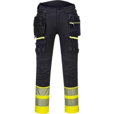 PortWest kalhoty DX445 Holster Hi-Vis Třída 1 do pasu Žlutá/černá