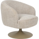 White Label Бежово въртящо се кресло Renate - White Label (1001042)