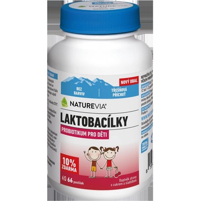 Swiss NatureVia Laktobacily třešňě 66 tablet