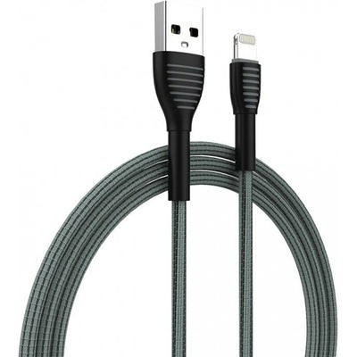 ColorWay CW-CBUL041-GR USB Apple Lightning (braided cloth) 3.0A, 1m, šedý