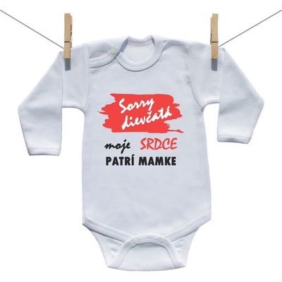 Body s dlhým rukávom Sorry dievčatá moje srdce patrí mamke