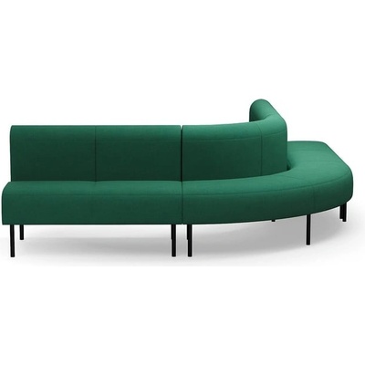 Rohová sedačka VARIETY, 90°, vnější, potahová látka Blues CSII, zeleno-tyrkysová – Zboží Mobilmania