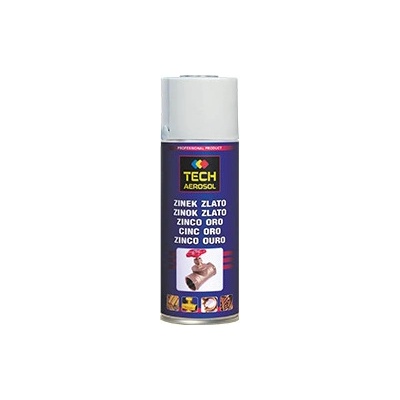 Tech Aerosol Zinek Zlato tmavý 400ml 400ml