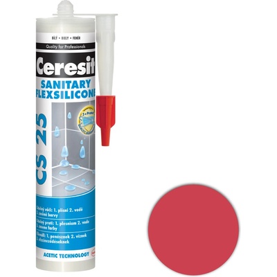 Ceresit CS 25 sanitárny silikón 280 g chili