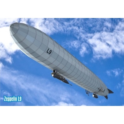 (B) 3D pohladnica Zeppelin L9