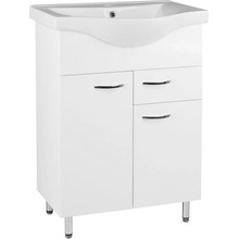 EBS K-Plus Skříňka s umyvadlem, zásuvkou 65x90 cm, bílá PLUS65ZSET