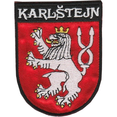 Nášivka znak Karlštejn 5,5x7,1 cm - farebná