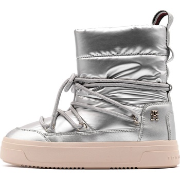 Tommy Hilfiger Lace-Up Metallic Snowboot