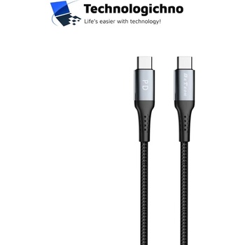 DeTech Кабел DeTech DE-43CC2 Type-C 2m Black (40265)