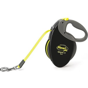 flexi повод Giant Neon M до 25кг - 8м лента, черен