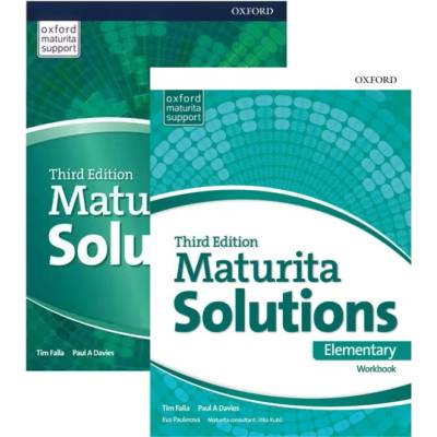Sada – Maturita Solutions 3rd Edition Elementary Student´s Book Czech Edition + Maturita Solutions 3rd Edition Elementary Workbook Czech Edition Oxford University Press