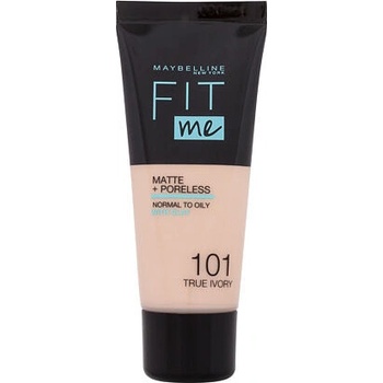 Maybelline Fit Me! Matte & Poreless Make-Up - Zjednocujúci make-up s matujúcim efektom 101 True Ivory 30 ml