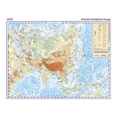 Podložka - Asie - obecně zeměpisná - 1:42 000 000