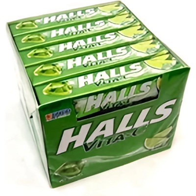 Halls Vita C limetka bonbóny 20 x 33,5 g