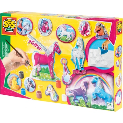 SES Creative Sadrové odliatky Koníky Fantasy