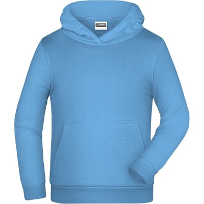 James Nicholson Dětská mikina s kapuci Basic Hoody Children Modrá nebeská